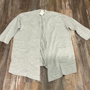 DONNI. Light Gray Open Cardigan
